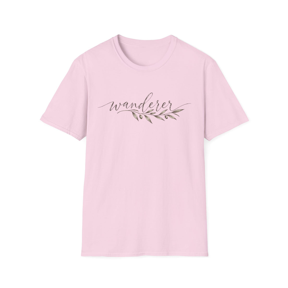 Wanderer Minimalist Shirt – Vintage Olive Branch Tee