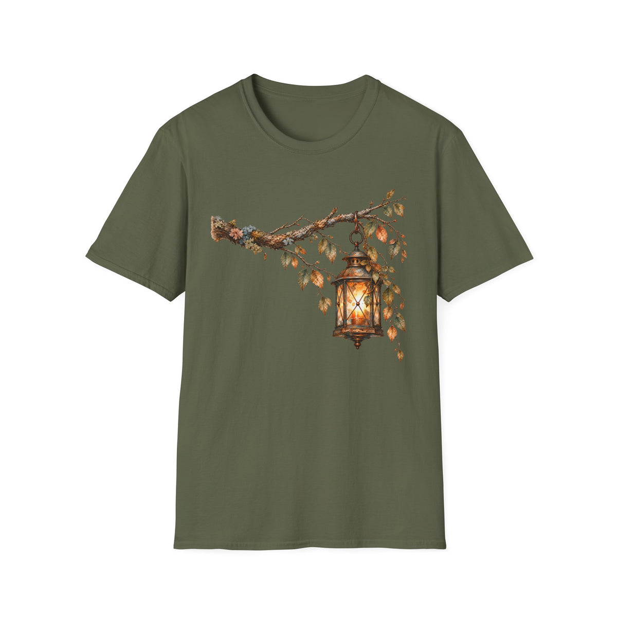 Vintage Lantern Watercolor Shirt – Antique Hanging Lantern Graphic Tee