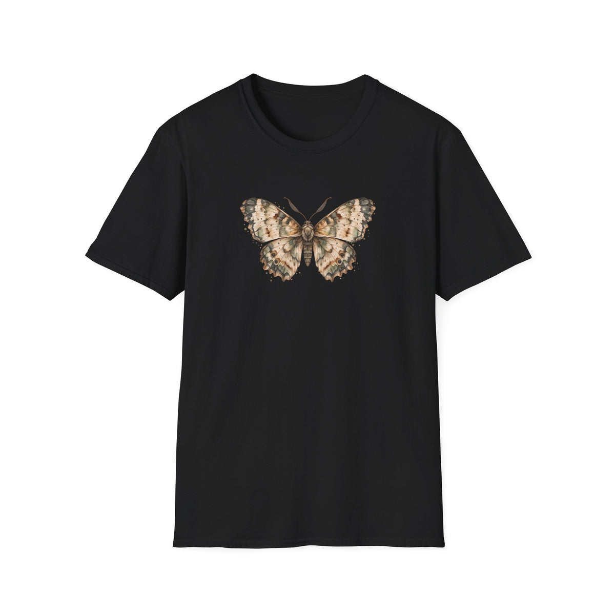 Quiet Flutter - Vintage Watercolor Moth Shirt
