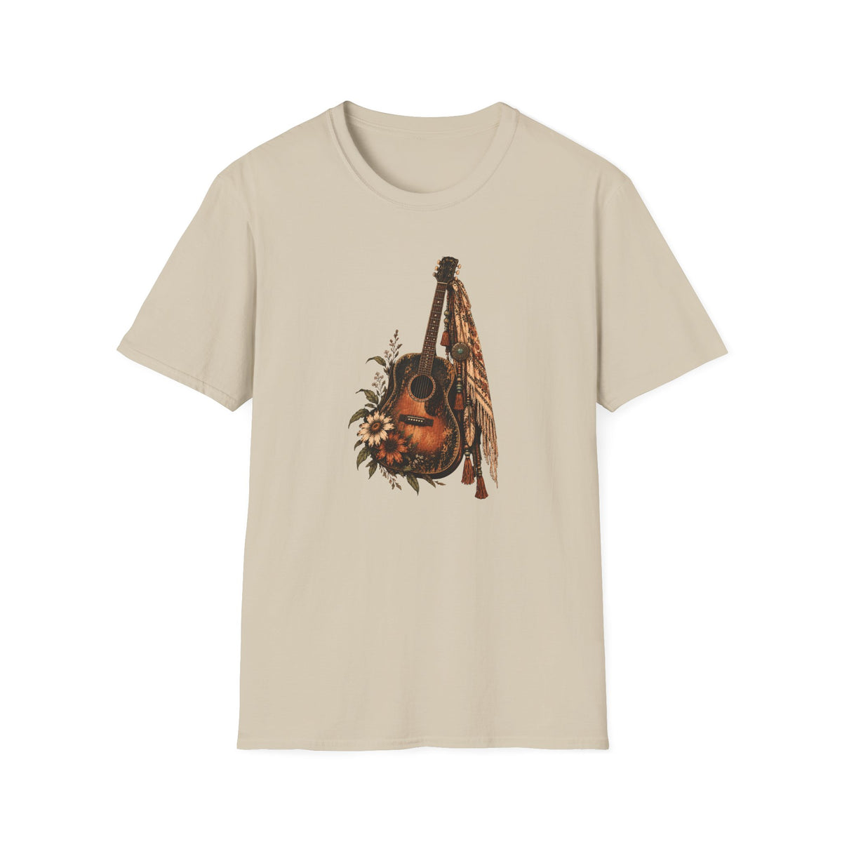 Wild Strings – Vintage Boho Guitar Shirt