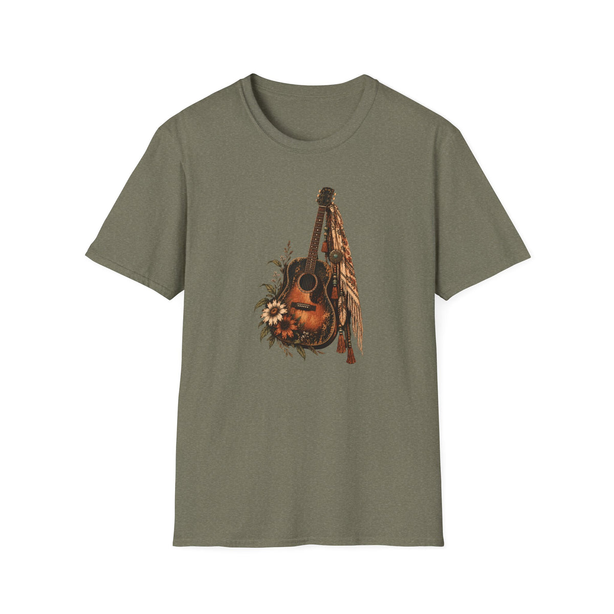 Wild Strings – Vintage Boho Guitar Shirt