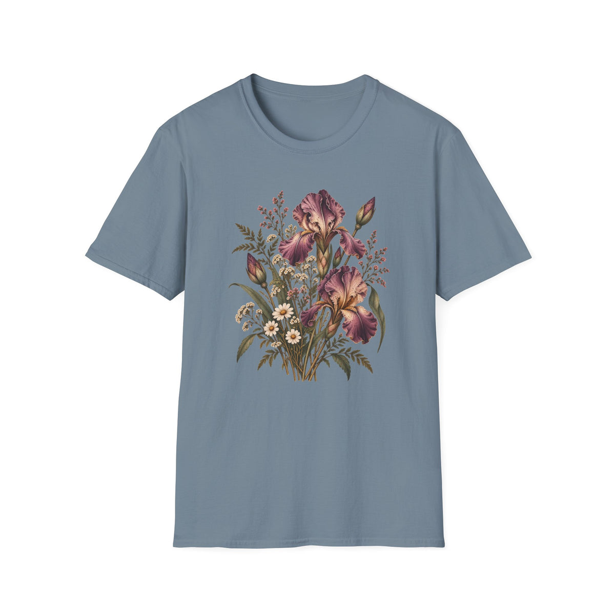 The Forgotten Iris: Vintage Iris Flower Shirt