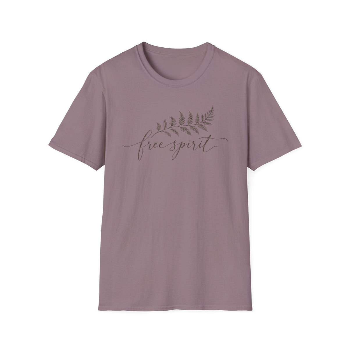 Free Spirit Minimalist Shirt – Vintage Fern Botanical Tee