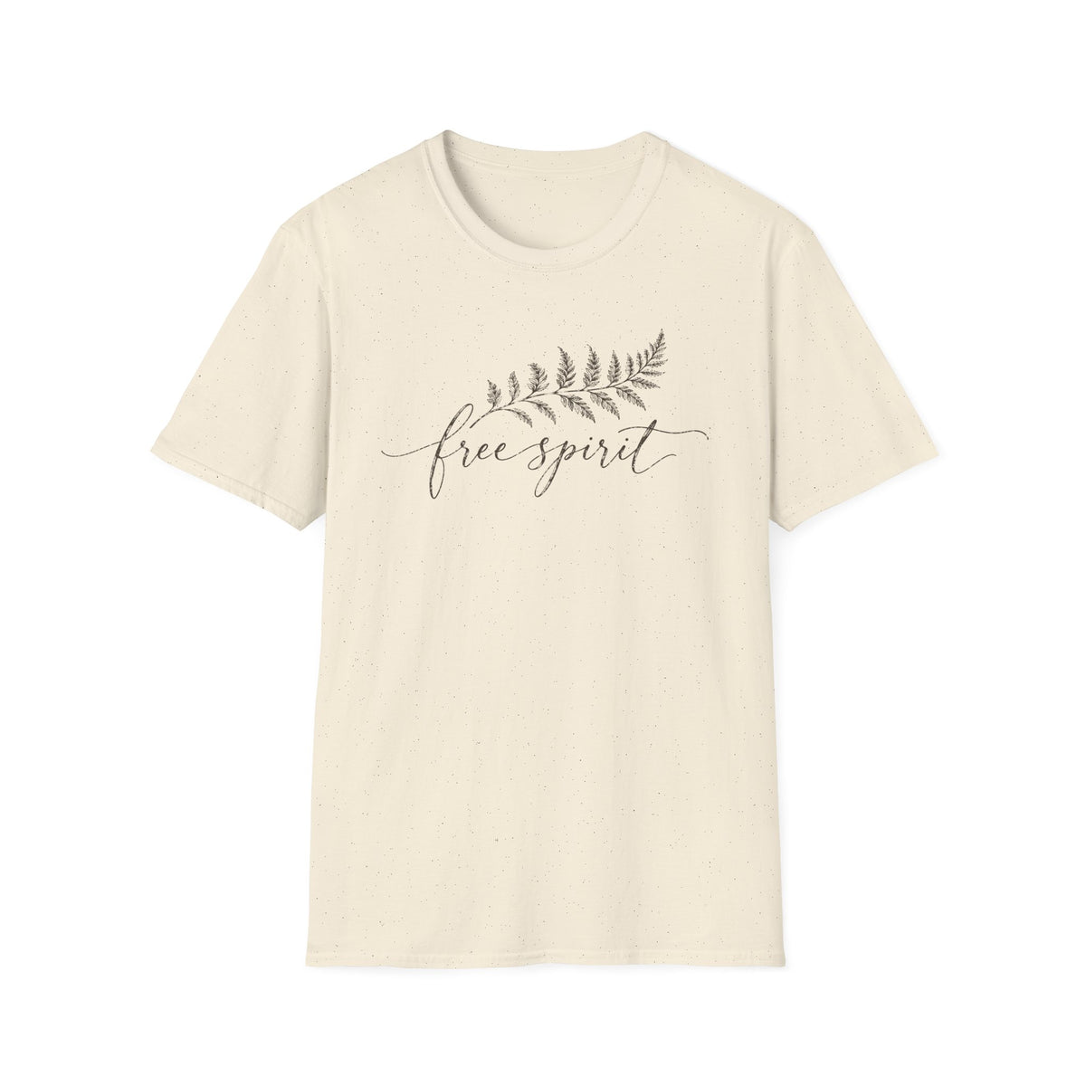 Free Spirit Minimalist Shirt – Vintage Fern Botanical Tee