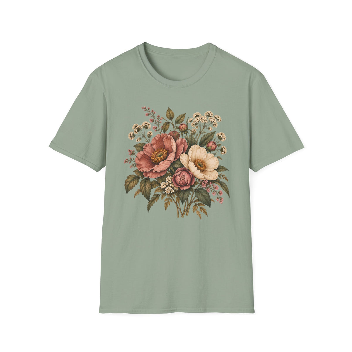 Heirloom Garden Blooms: Vintage Floral Shirt