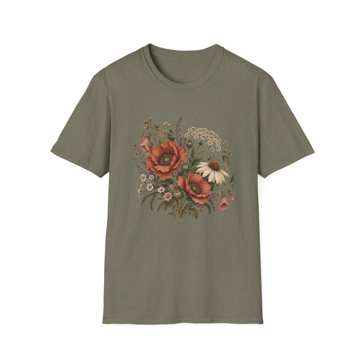 Forgotten Wildflower Garden: Vintage Wildflower Botanical Shirt