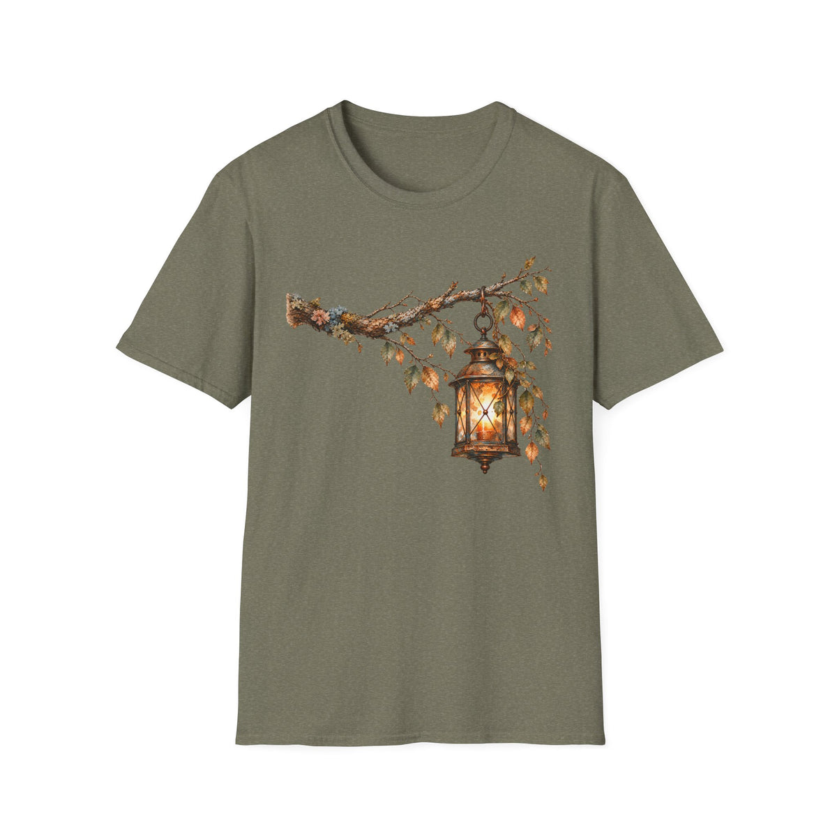Vintage Lantern Watercolor Shirt – Antique Hanging Lantern Graphic Tee