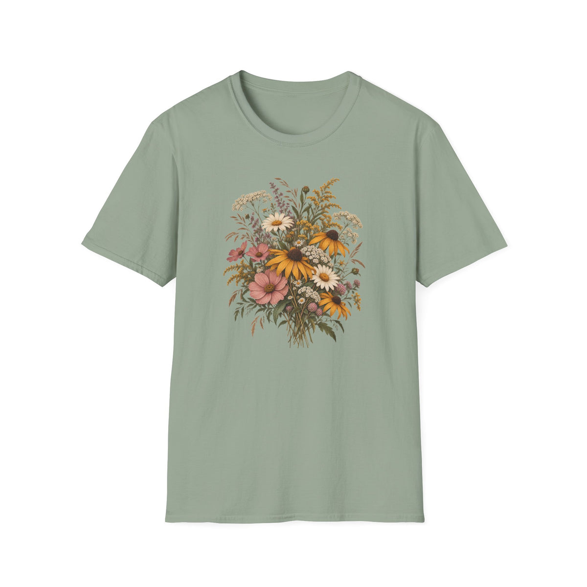 Golden Meadow Wildflowers: Vintage Wildflower Shirt