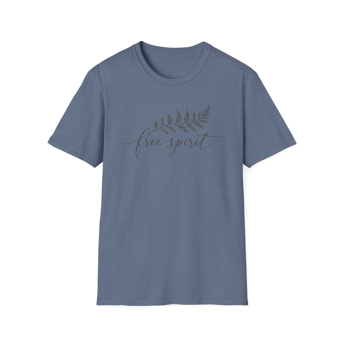 Free Spirit Minimalist Shirt – Vintage Fern Botanical Tee