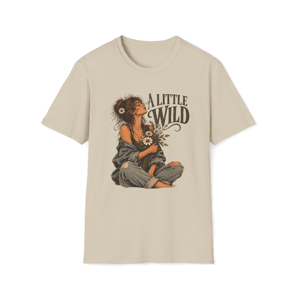 A Little Wild – Vintage Boho Wildflower Shirt