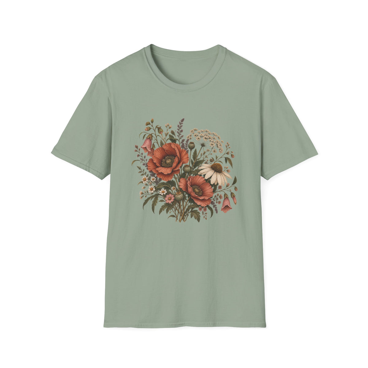 Forgotten Wildflower Garden: Vintage Wildflower Botanical Shirt