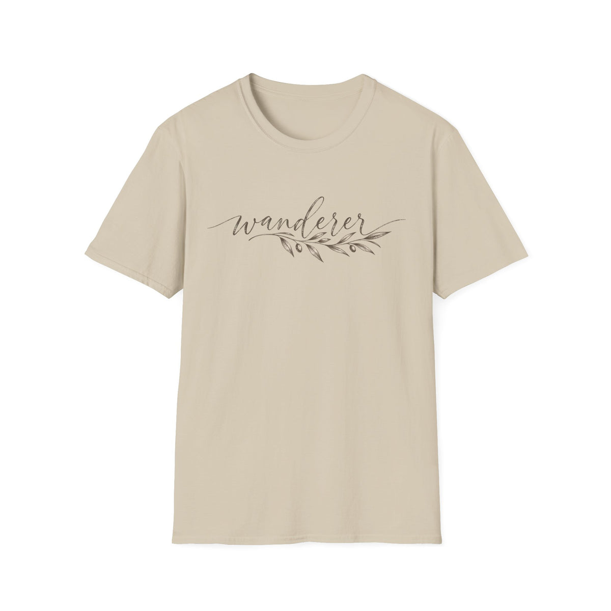 Wanderer Minimalist Shirt – Vintage Olive Branch Tee