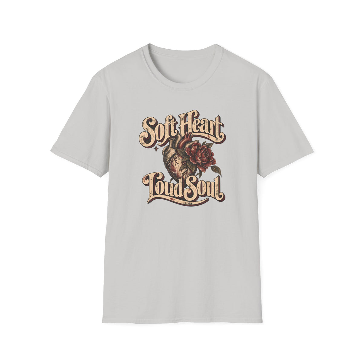 Soft Heart Loud Soul – Vintage Anatomical Heart Shirt