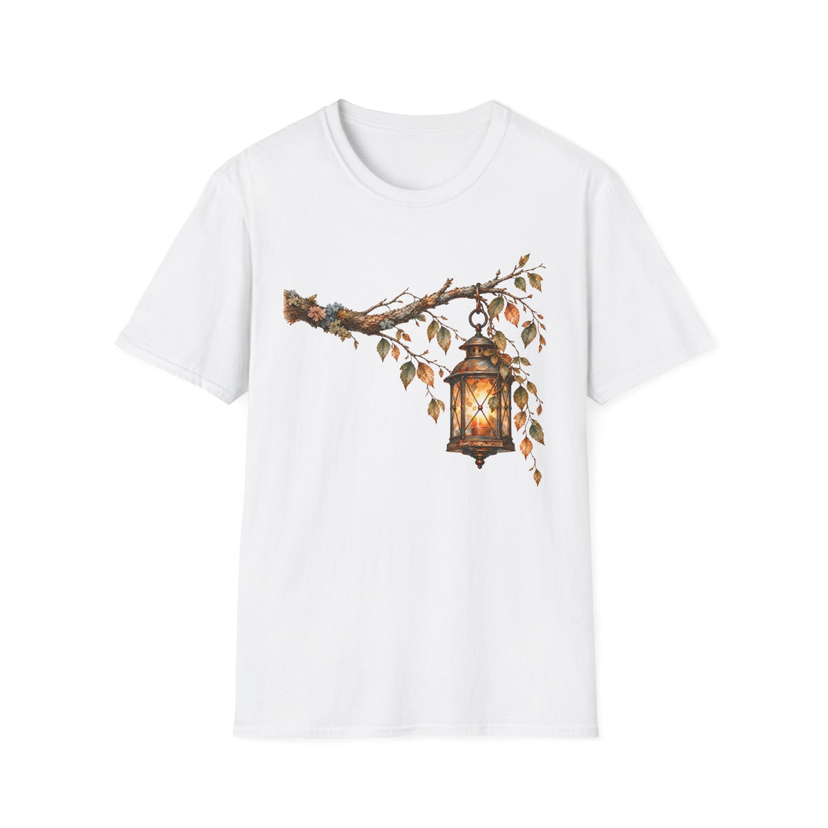 Vintage Lantern Watercolor Shirt – Antique Hanging Lantern Graphic Tee