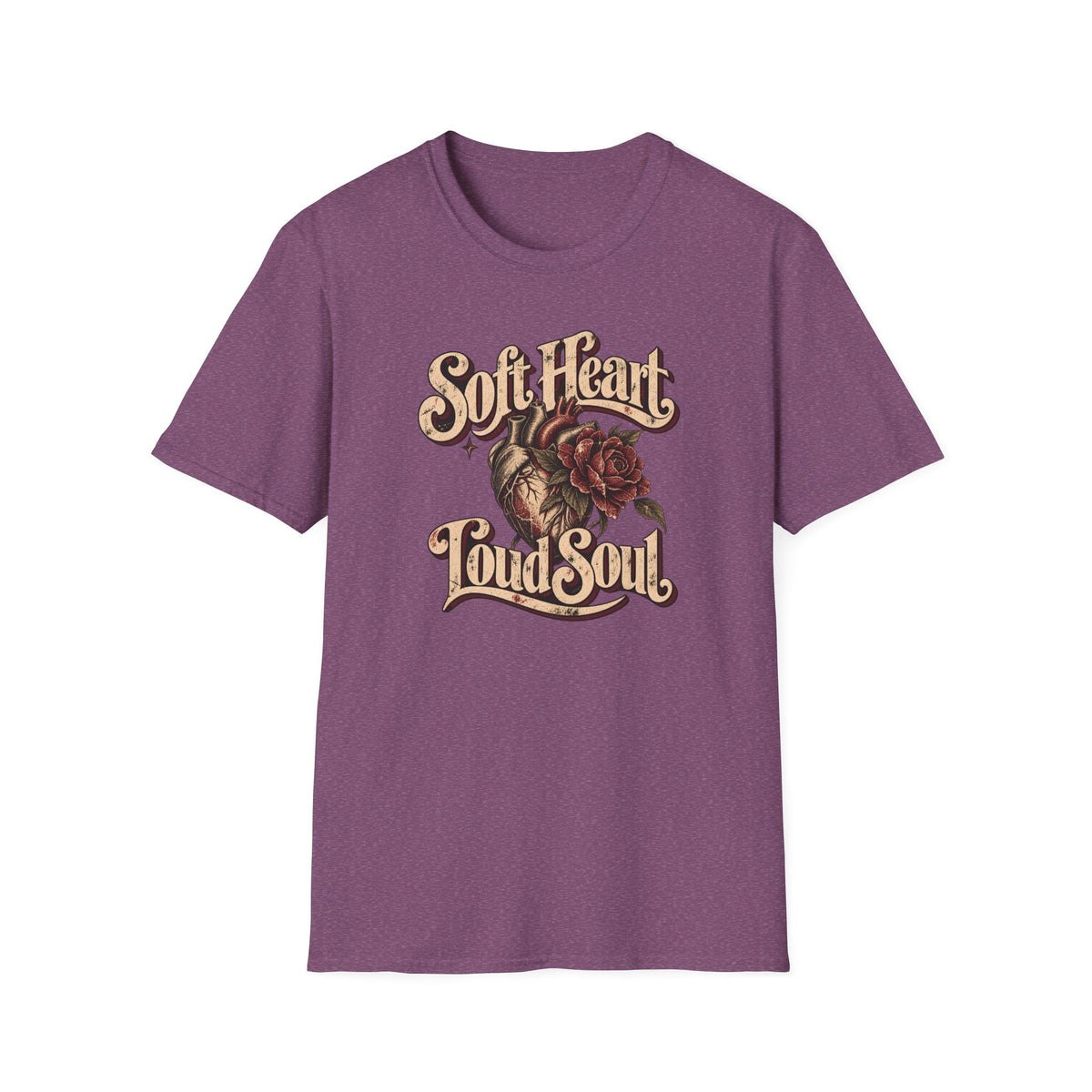 Soft Heart Loud Soul – Vintage Anatomical Heart Shirt