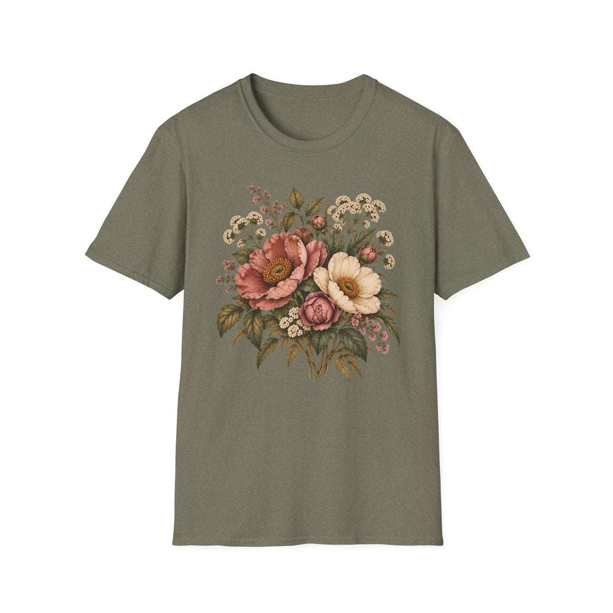 Heirloom Garden Blooms: Vintage Floral Shirt