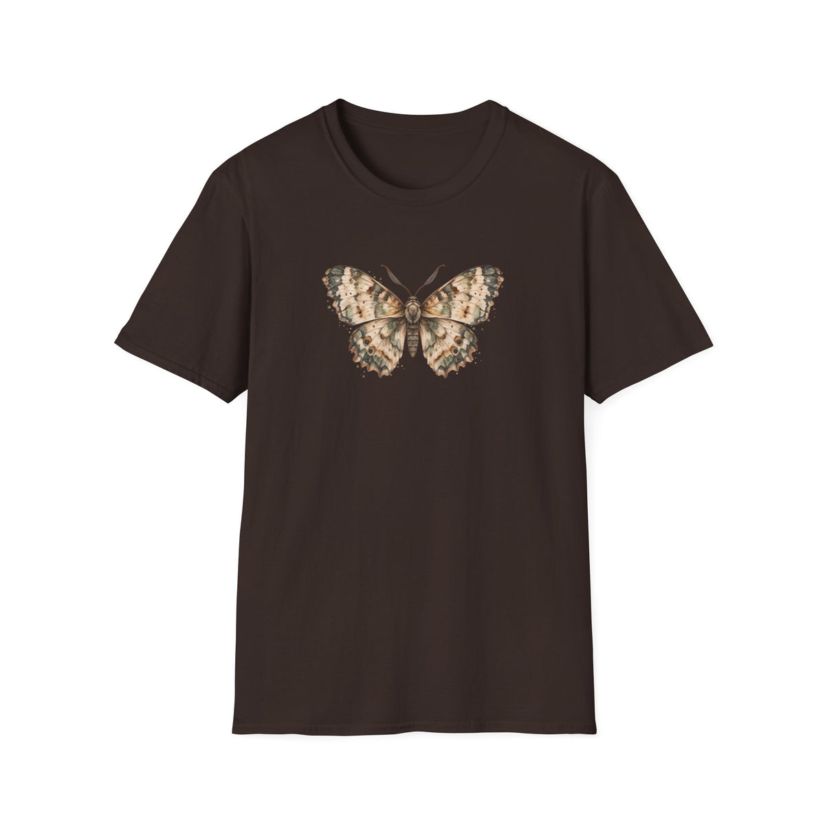 Quiet Flutter - Vintage Watercolor Moth Shirt
