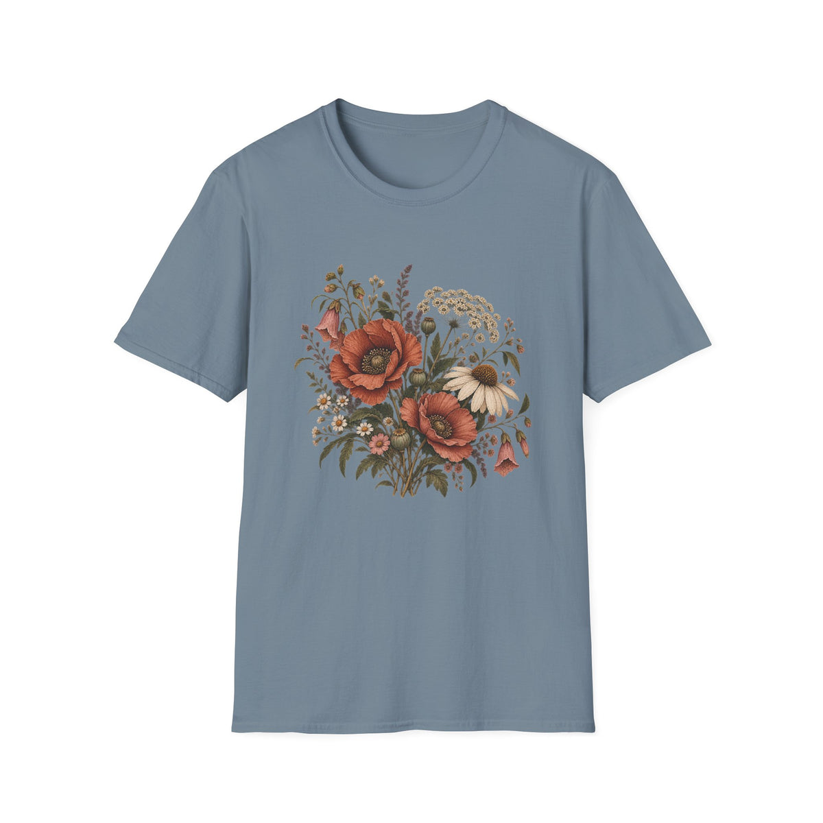 Forgotten Wildflower Garden: Vintage Wildflower Botanical Shirt