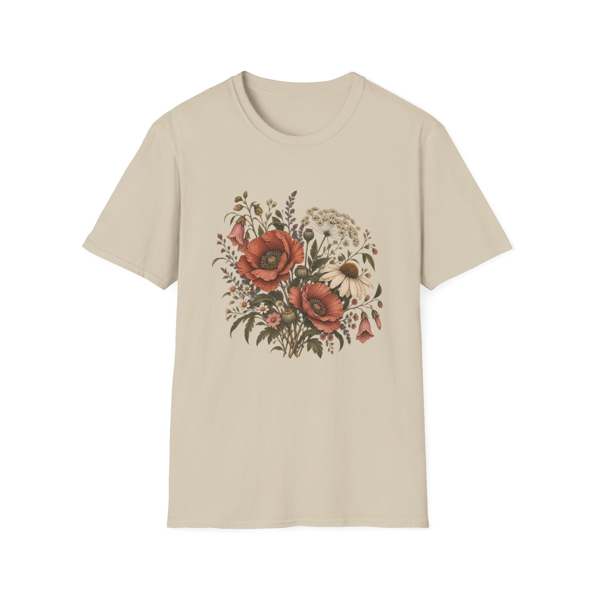 Forgotten Wildflower Garden: Vintage Wildflower Botanical Shirt