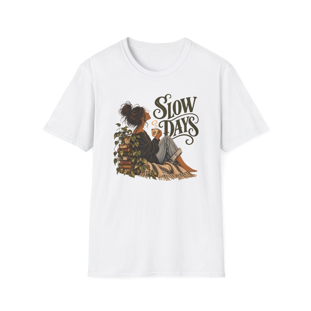 Slow Days – Vintage Boho Coffee Shirt