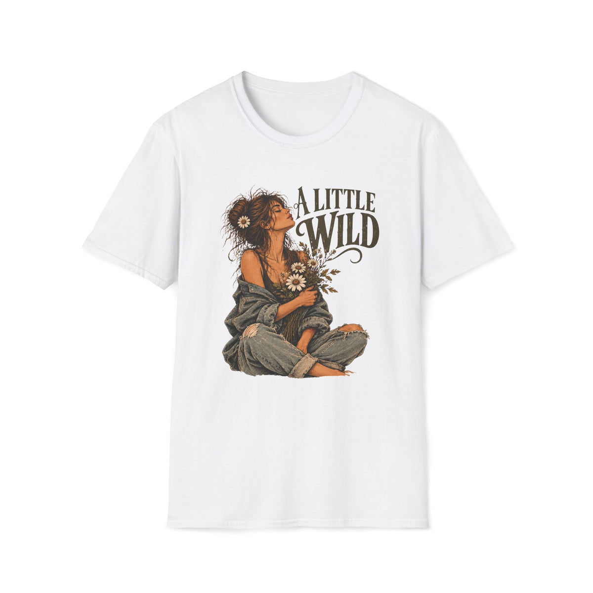 A Little Wild – Vintage Boho Wildflower Shirt
