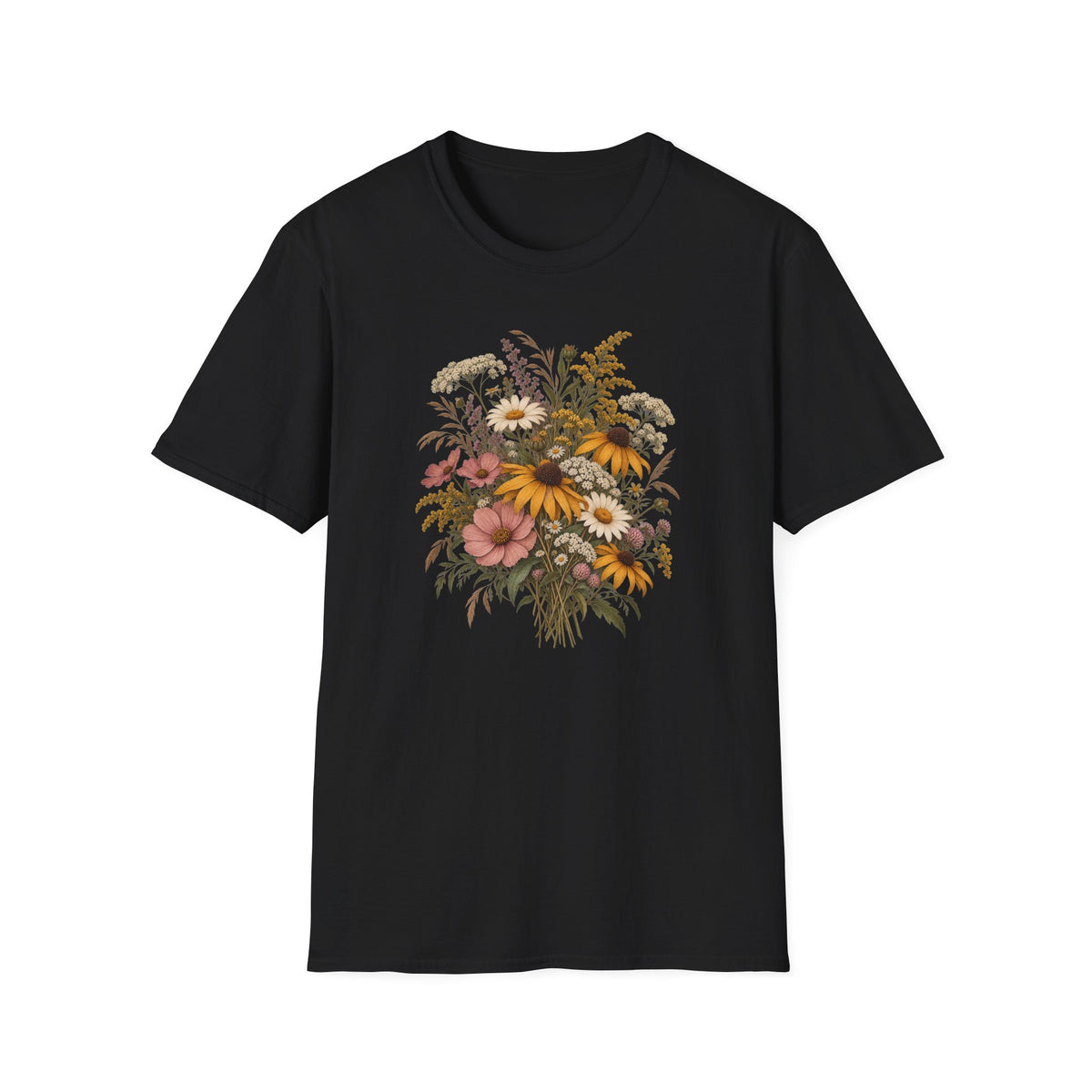 Golden Meadow Wildflowers: Vintage Wildflower Shirt