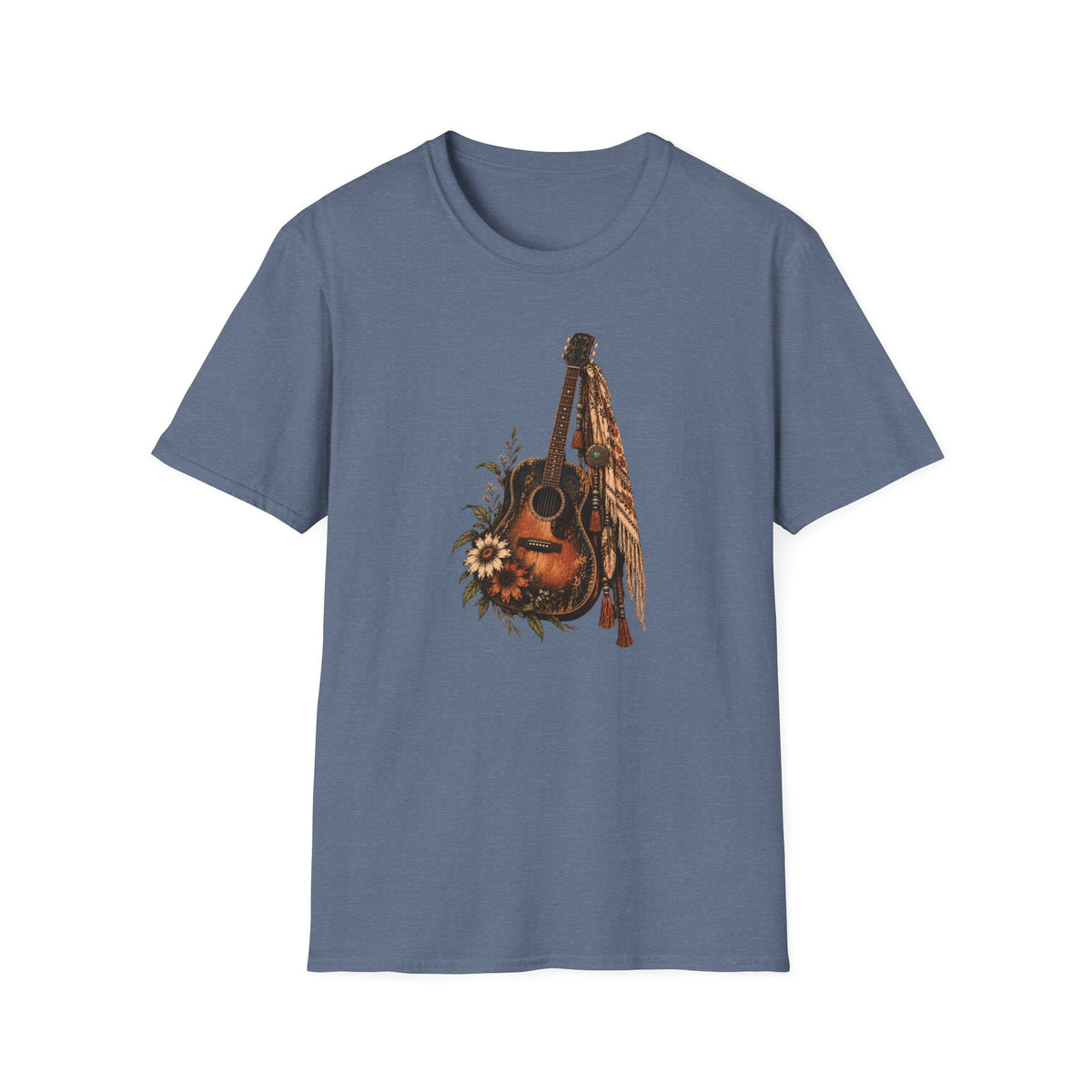Wild Strings – Vintage Boho Guitar Shirt