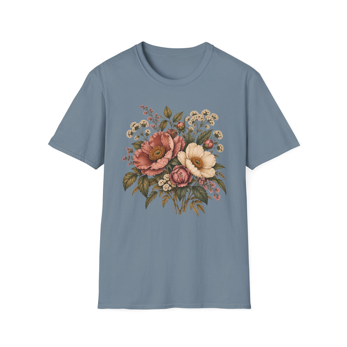 Heirloom Garden Blooms: Vintage Floral Shirt