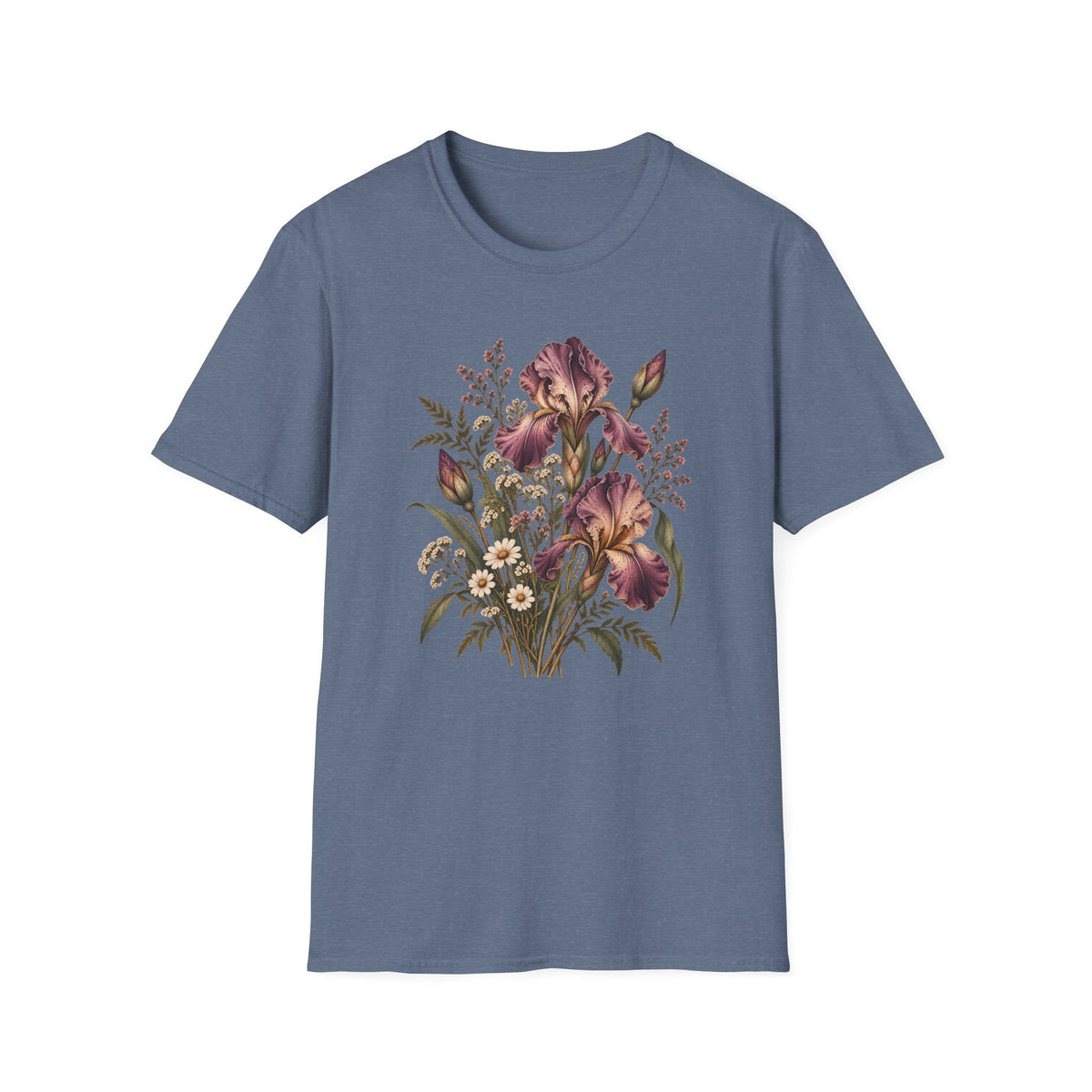 The Forgotten Iris: Vintage Iris Flower Shirt