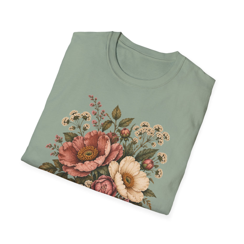 Heirloom Garden Blooms: Vintage Floral Shirt