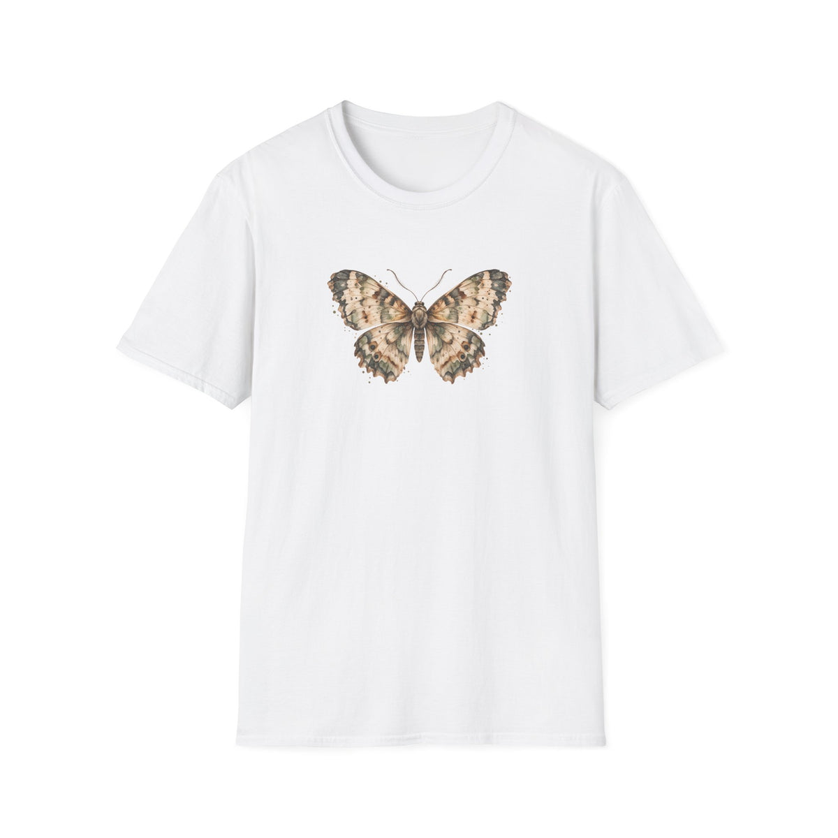 Quiet Flutter - Vintage Watercolor Moth Shirt