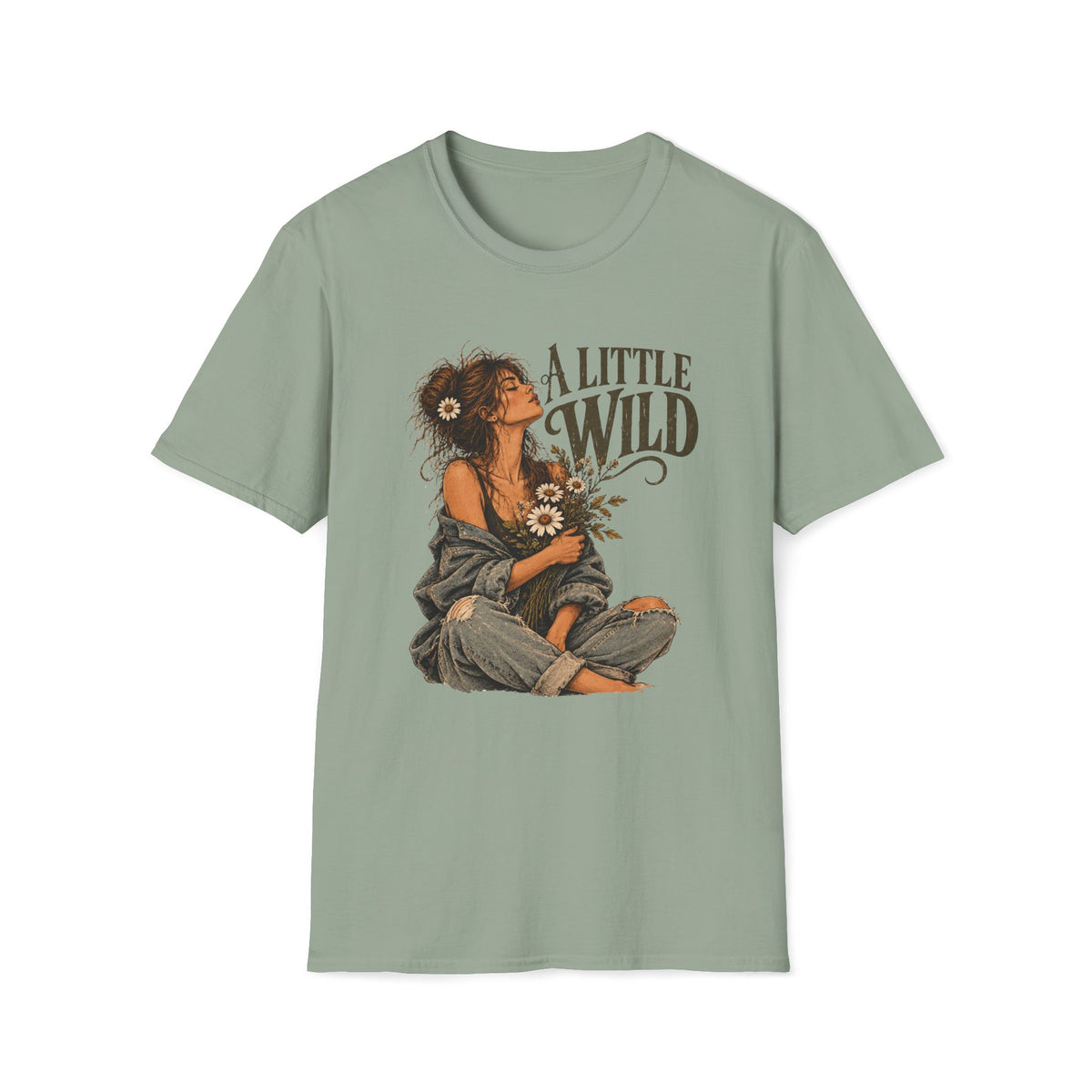 A Little Wild – Vintage Boho Wildflower Shirt