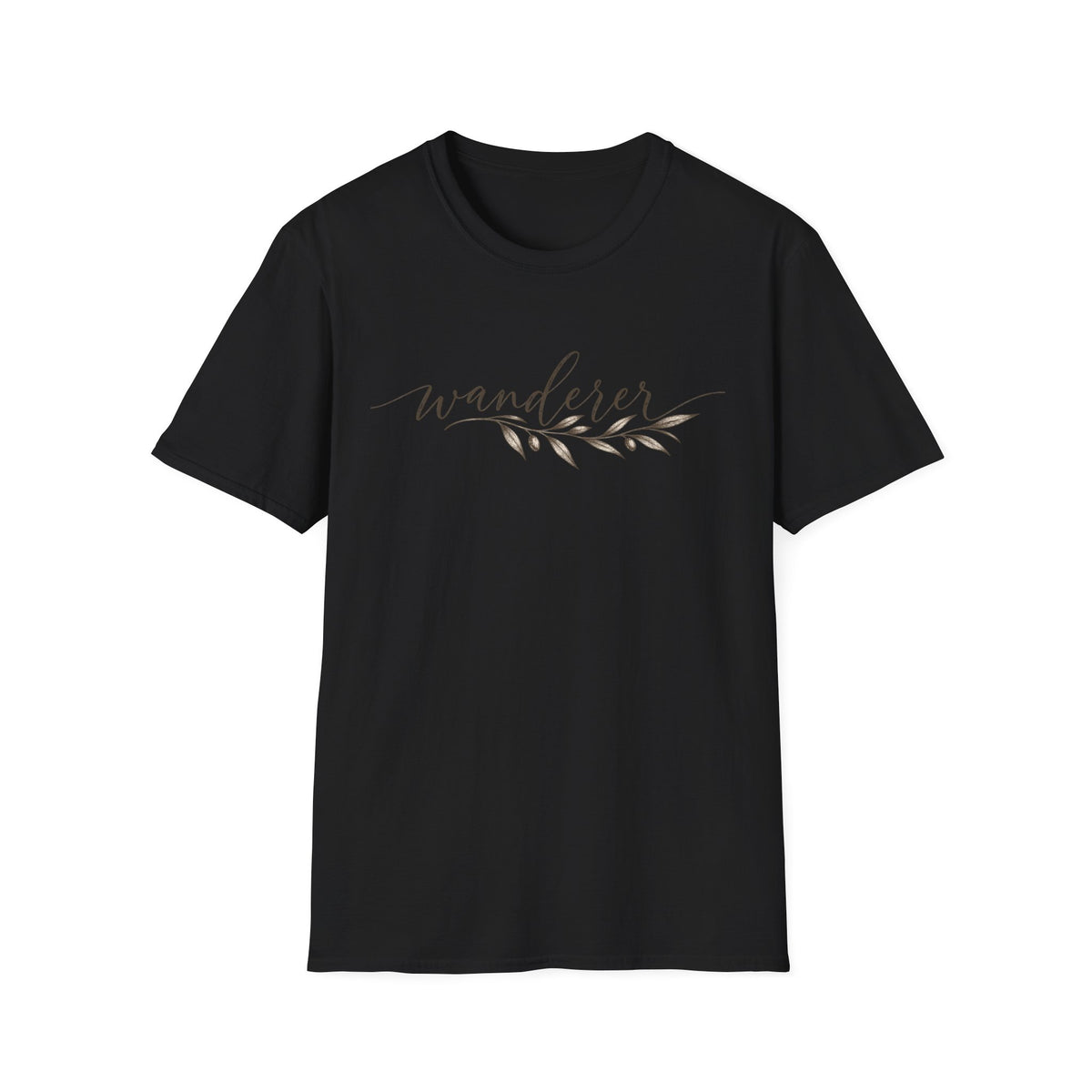 Wanderer Minimalist Shirt – Vintage Olive Branch Tee