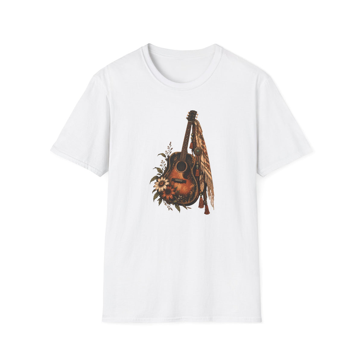 Wild Strings – Vintage Boho Guitar Shirt