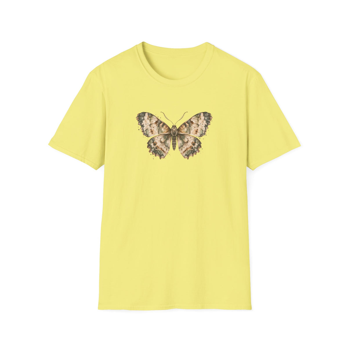 Quiet Flutter - Vintage Watercolor Moth Shirt