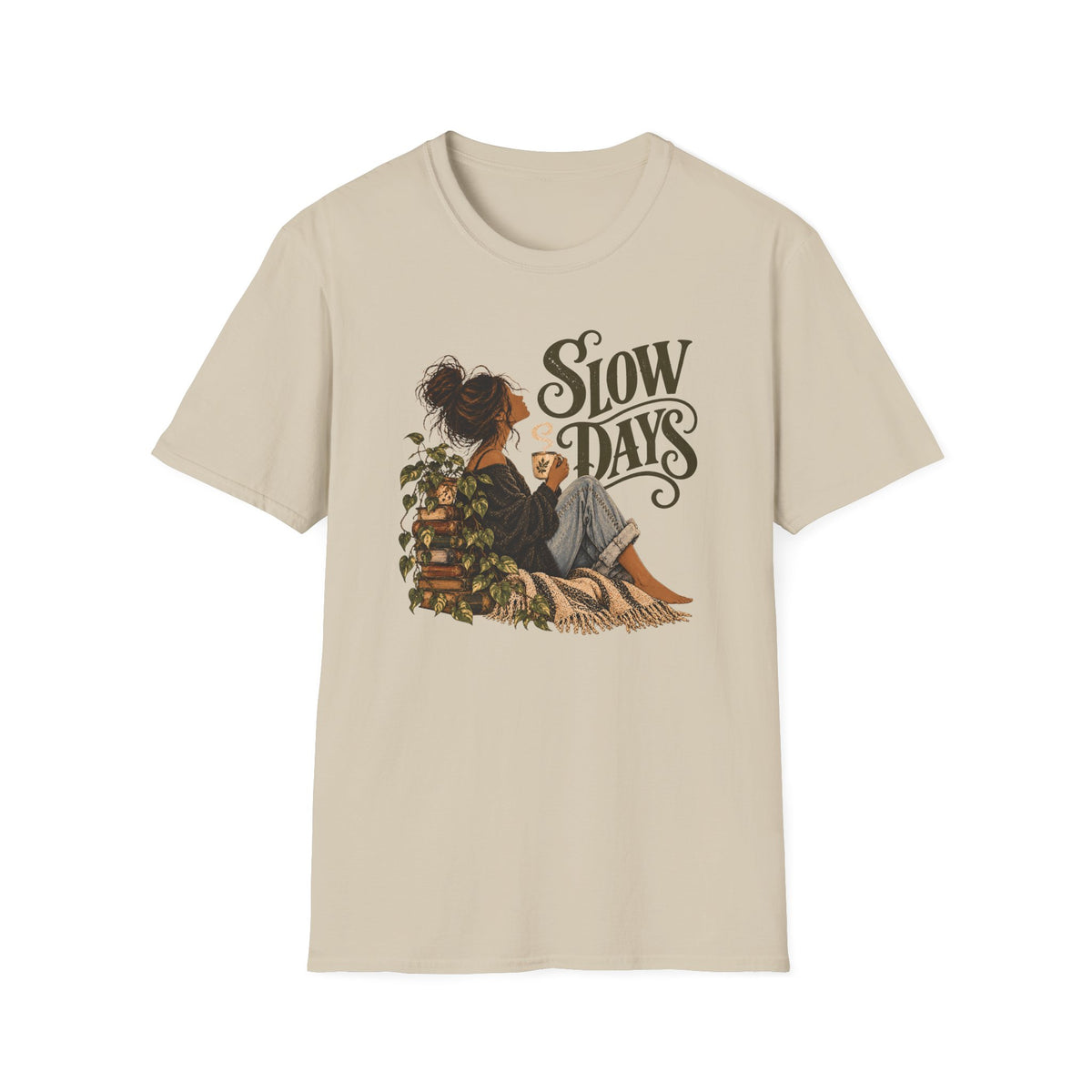 Slow Days – Vintage Boho Coffee Shirt