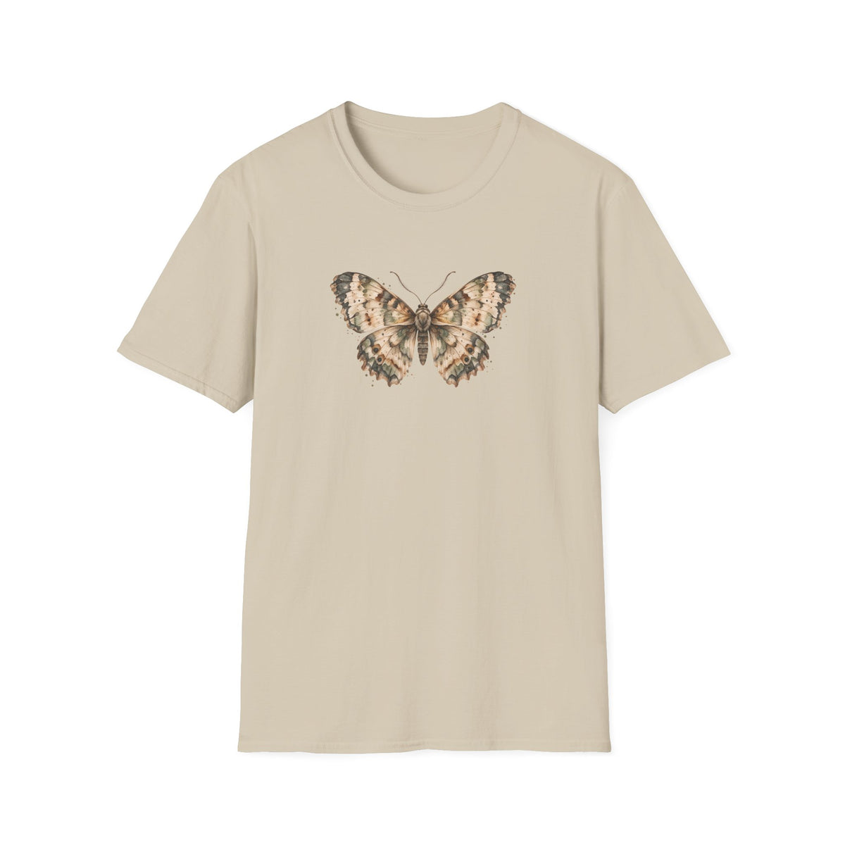 Quiet Flutter - Vintage Watercolor Moth Shirt