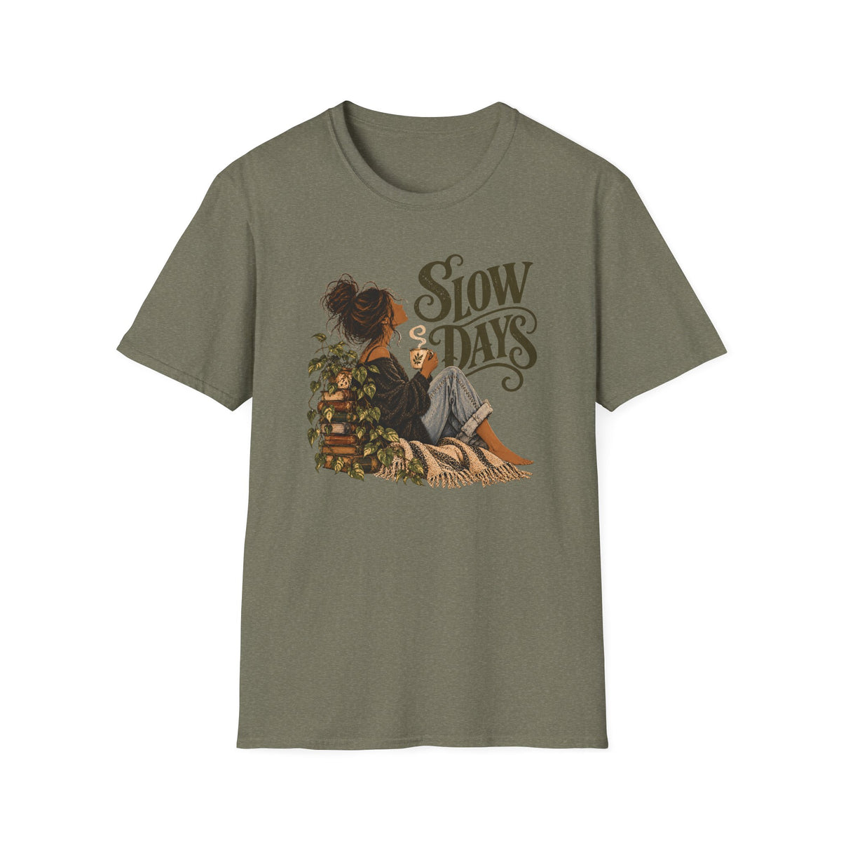Slow Days – Vintage Boho Coffee Shirt
