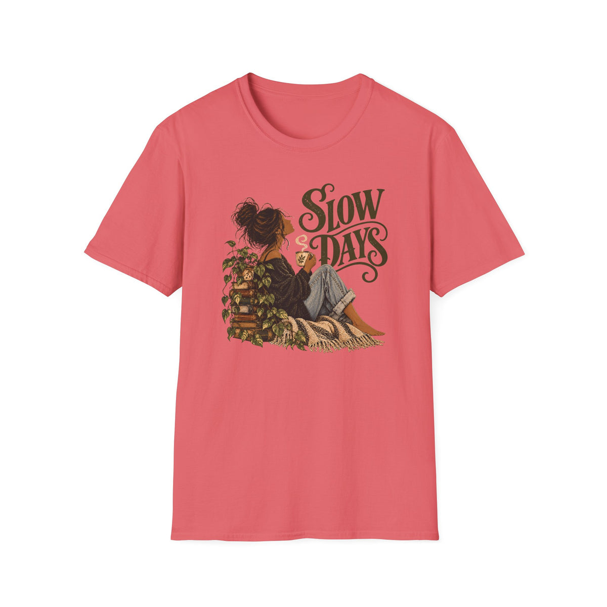 Slow Days – Vintage Boho Coffee Shirt