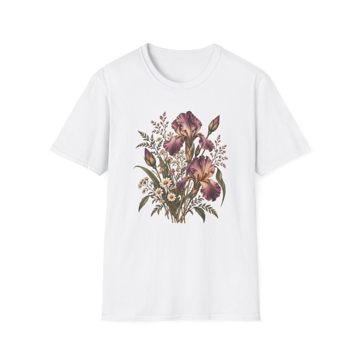 The Forgotten Iris: Vintage Iris Flower Shirt