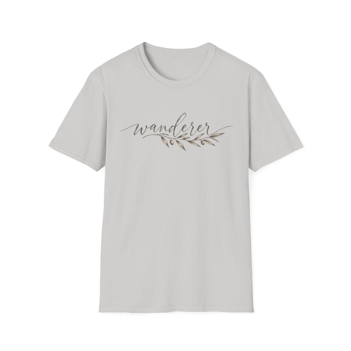 Wanderer Minimalist Shirt – Vintage Olive Branch Tee