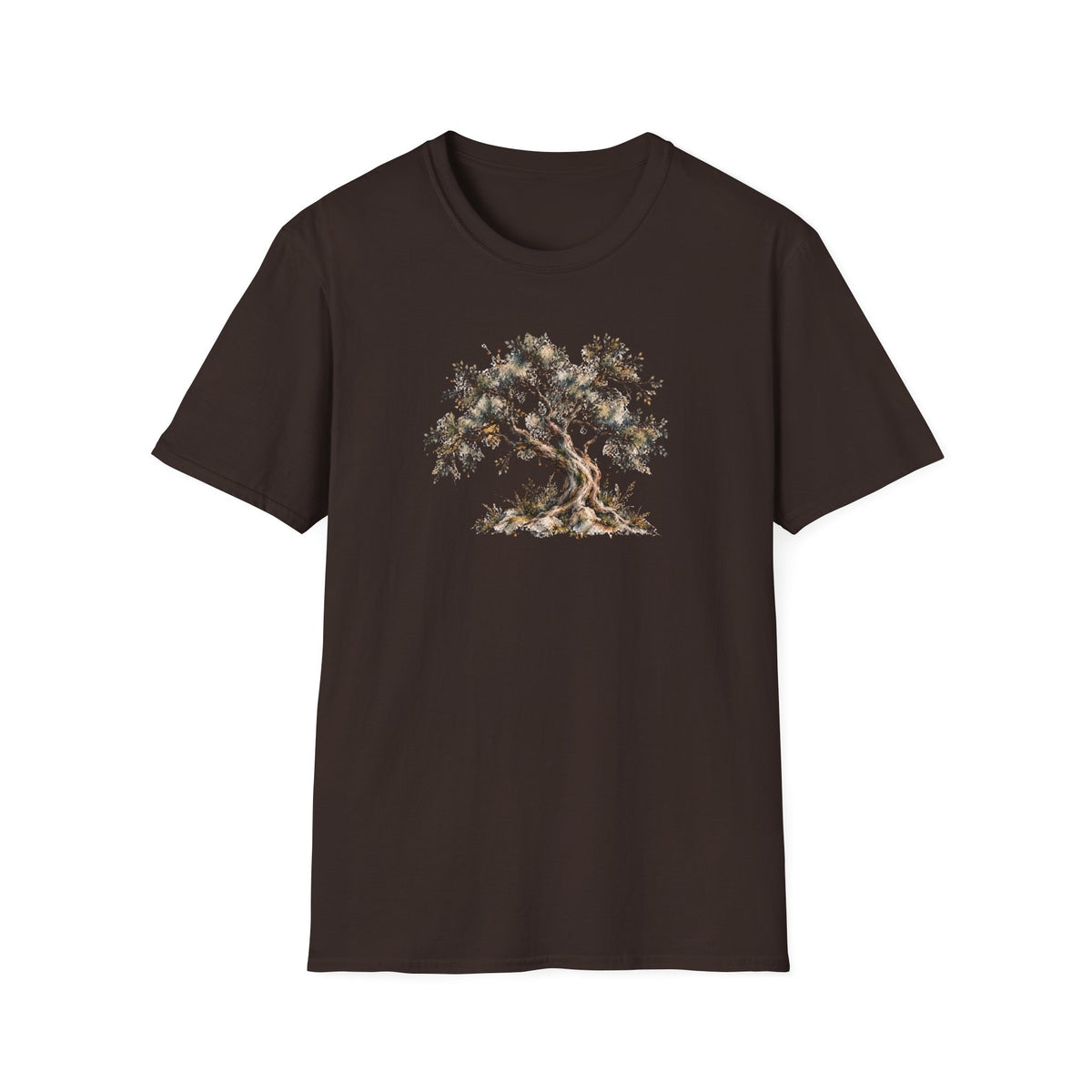 Vintage Watercolor Tree Shirt – Moody Botanical Graphic Tee