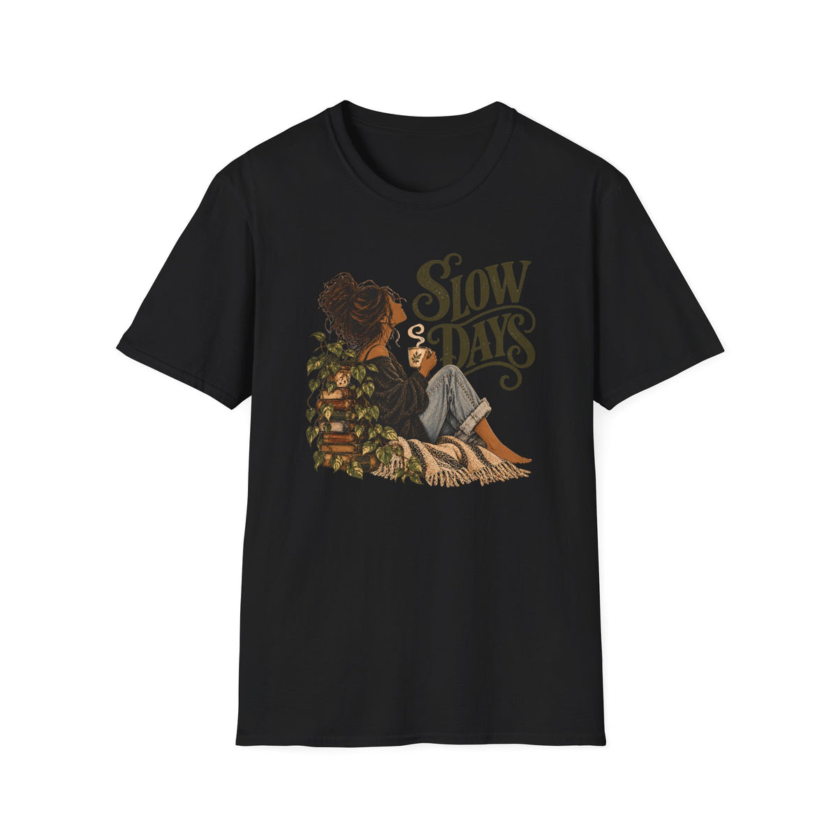 Slow Days – Vintage Boho Coffee Shirt