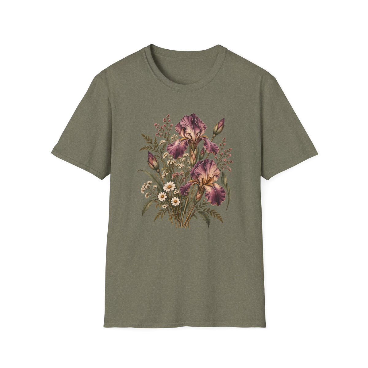 The Forgotten Iris: Vintage Iris Flower Shirt
