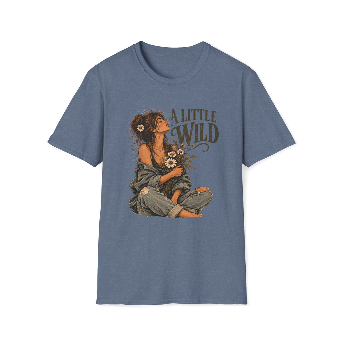 A Little Wild – Vintage Boho Wildflower Shirt