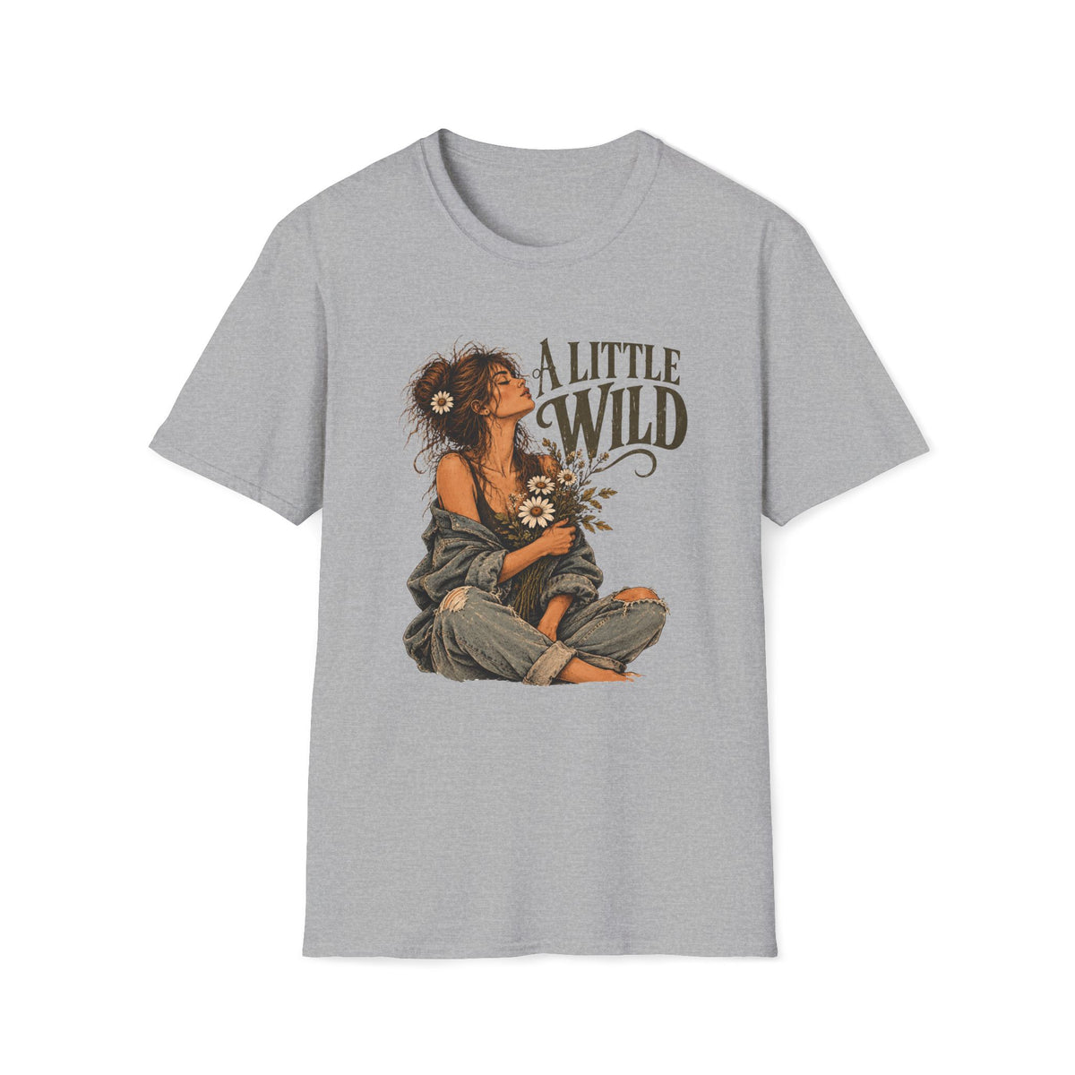 A Little Wild – Vintage Boho Wildflower Shirt
