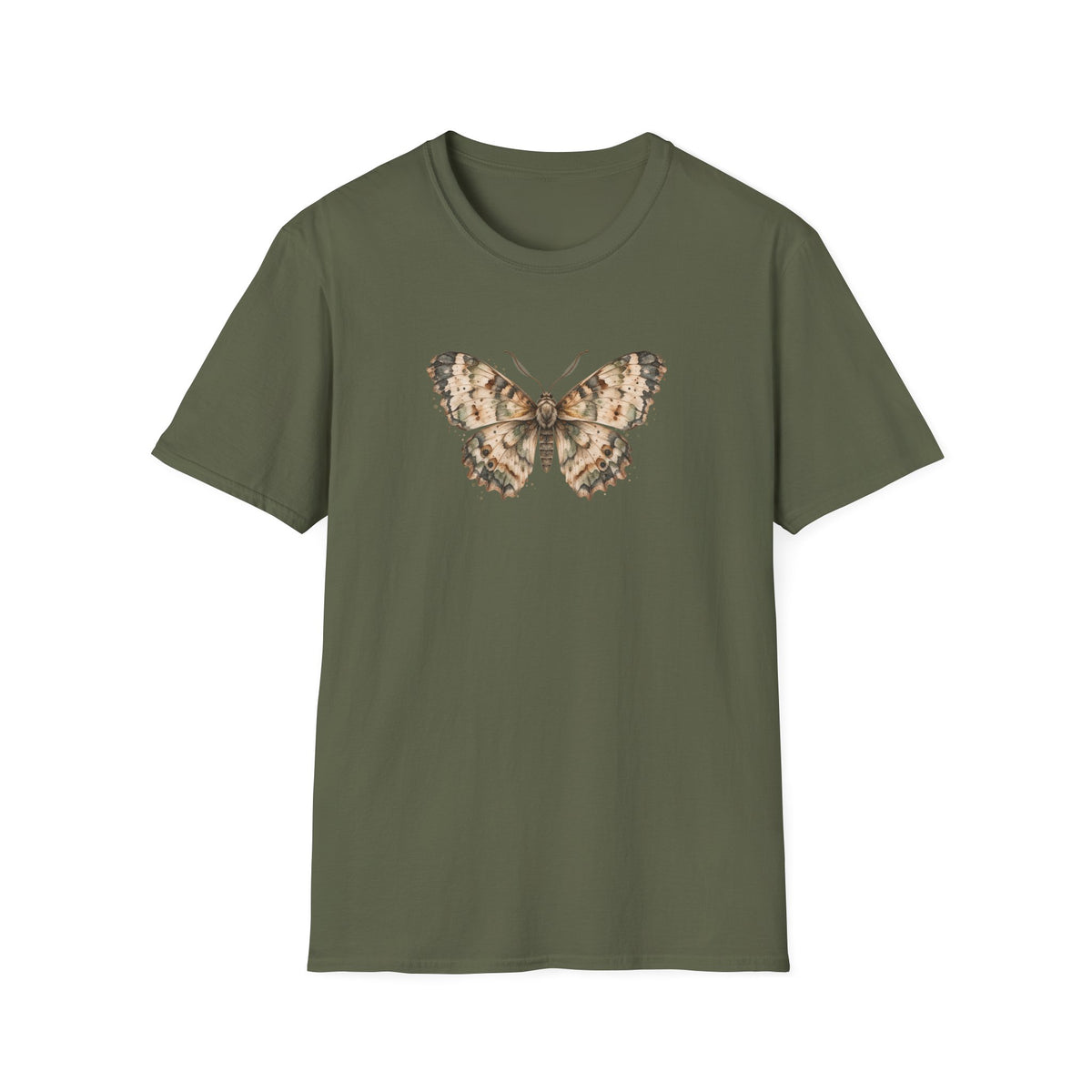 Quiet Flutter - Vintage Watercolor Moth Shirt