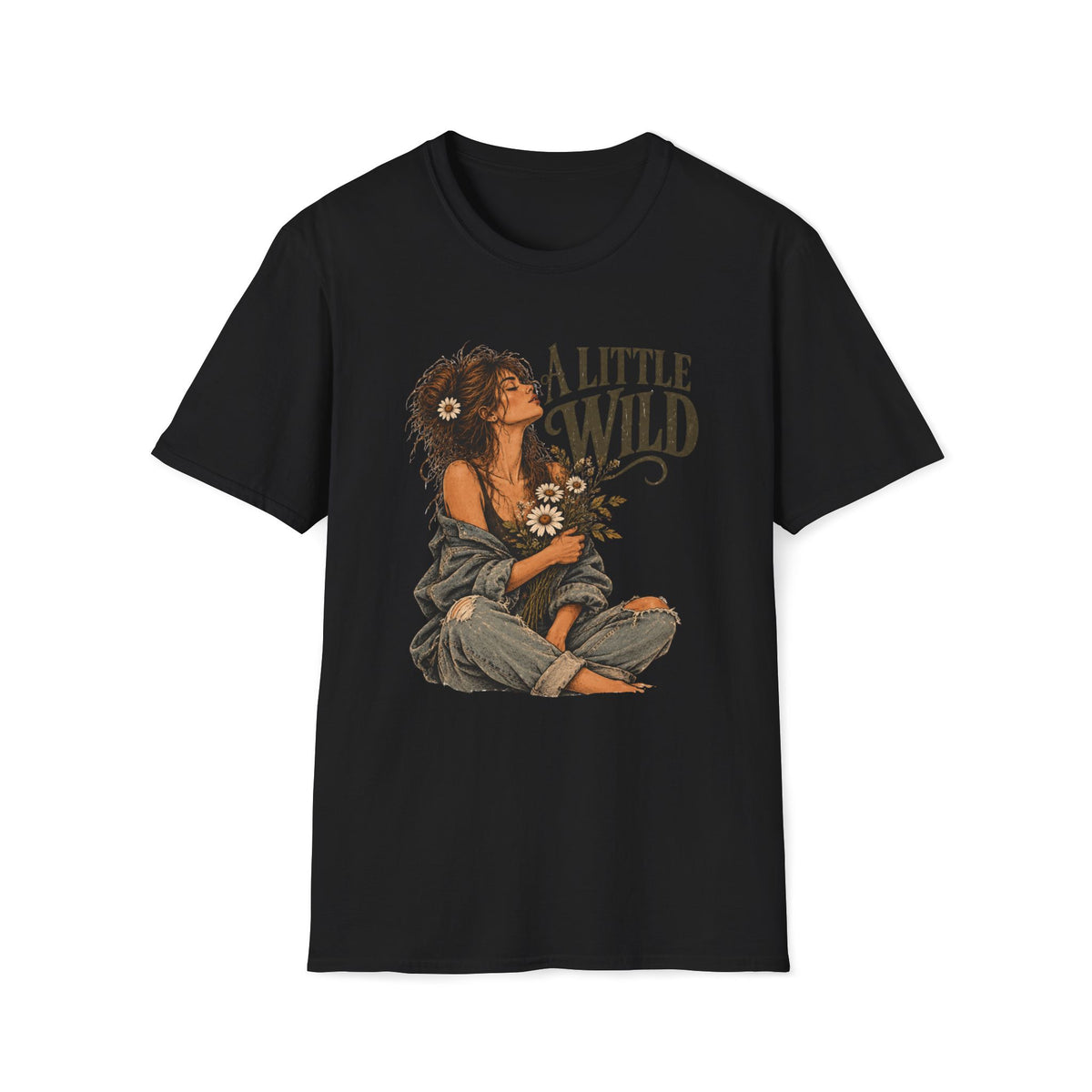 A Little Wild – Vintage Boho Wildflower Shirt
