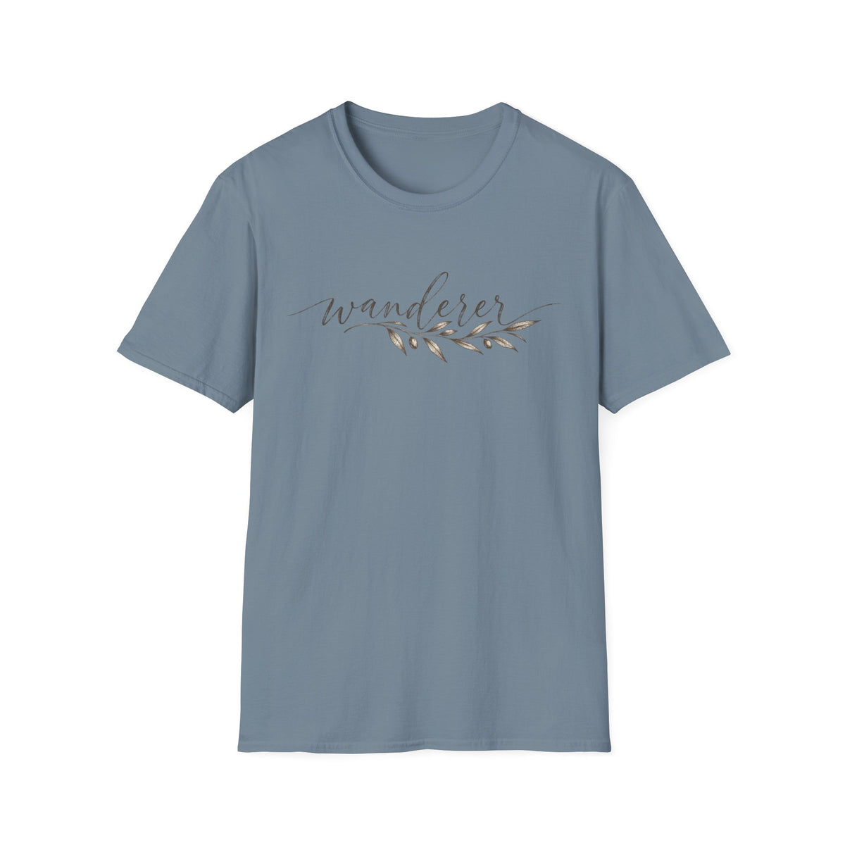 Wanderer Minimalist Shirt – Vintage Olive Branch Tee