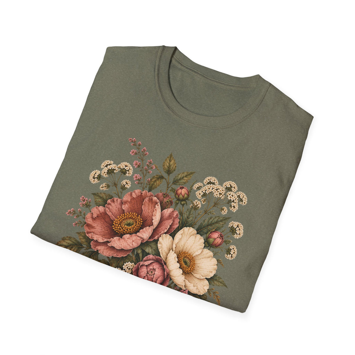 Heirloom Garden Blooms: Vintage Floral Shirt